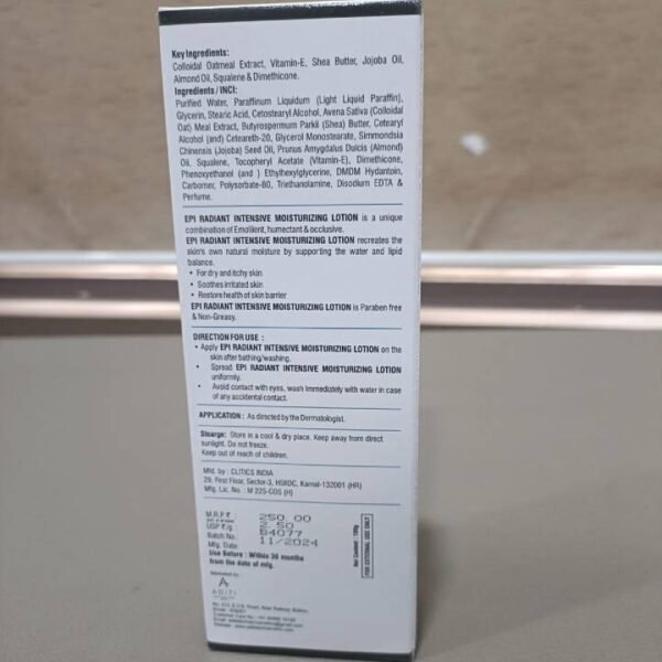 EPI Radiant Moisturizer Lotion - Image 3